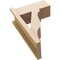 Ekena Millwork 7 1/2-in W x 16-in D x 24-in H Funston Block Rough Cedar Woodgrain TimberThane Outlooker, Primed Tan OUTUR075X16X24FST44RCPR - alternate 2